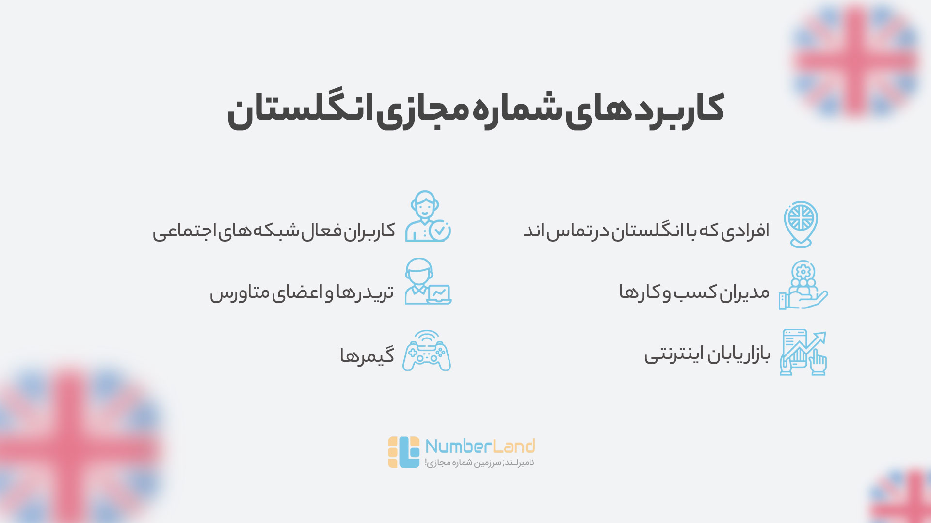 مزایای شماره مجازی انگلیس